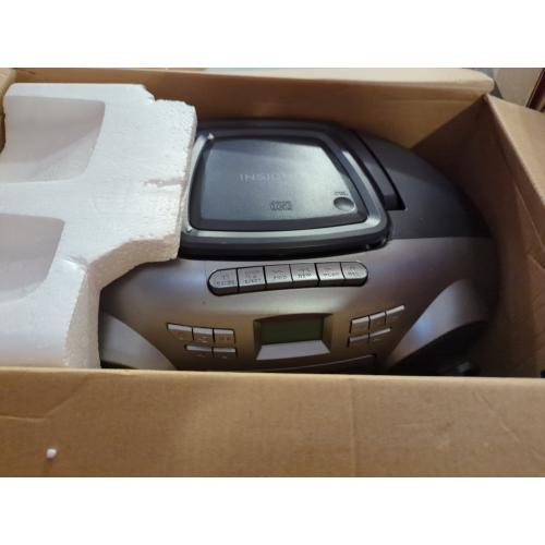 Insignia AM/FM Radio Portable CD Boombox with Bluetooth