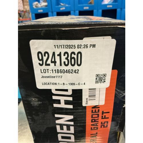 Garden Hose 25FT Stainless Steel Water Hose with 10 Functions Adjustable Spray Nozzle, Heavy-Duty Metal Garden Hose Flexible Durable No-Tangle & Kink Leak Dog Proof Hose for Yard Lawn(Blue)