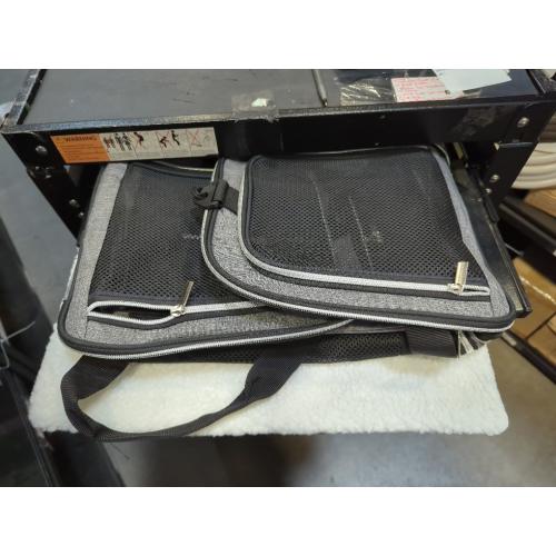 Grey 17x11x12 BAGLHER Pet Travel Carrier, Cat Carriers Dog Carrier for Small Medium Cats Dogs Puppies, Airline Approved Small Dog Carrier Soft Sided, Collapsible Puppy Carrier. Grey