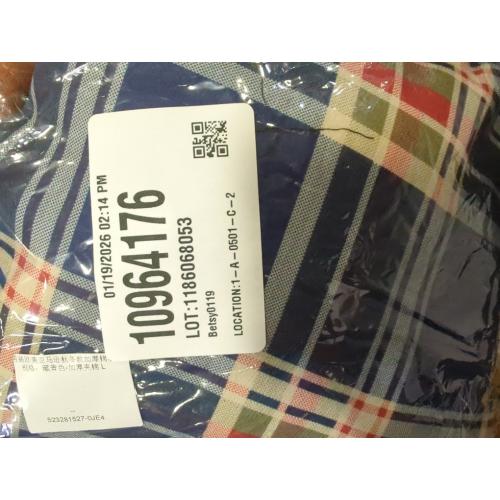 Size L...DOSLAVIDA Men's Flannel Shirt Jacket Quilted Lined Winter Coat Long Sleeve Button Dwon Shirt Warm Hooded Plaid Jacket Navy