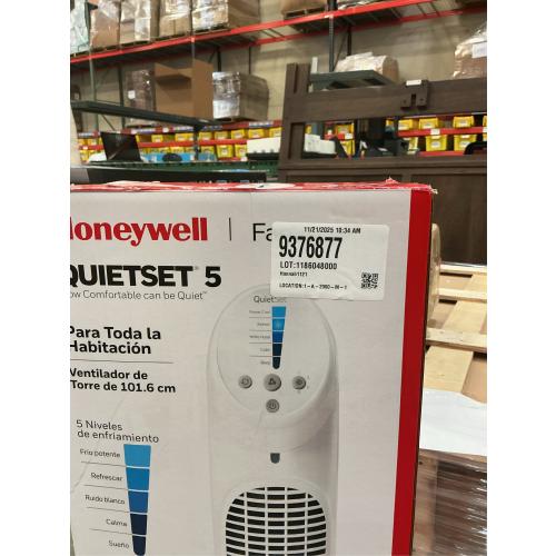 Honeywell 40 in. H X 10 in. D 5 speed Oscillating Whole Room Fan Remote Control