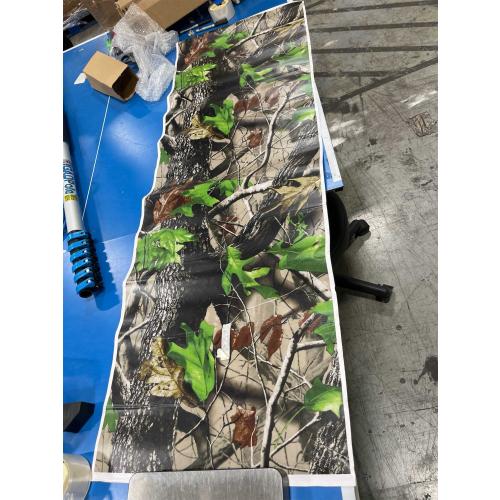 Queenbox Camo Vinyl Wraps, Woodland Maple Camouflage Self-Adhesive Car Sticker Decal Film Air Release Roll