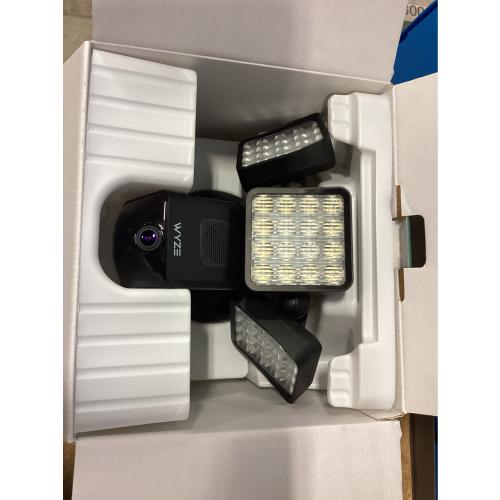 Wired Outdoor Wi-Fi Floodlight Pro Home Security Camera with 2K resolution, App and Voice Control, Black