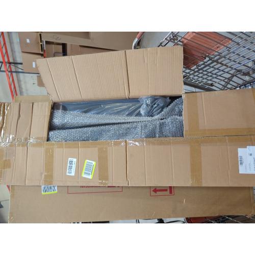 Black Baoz Magazine Rack Floor-Standing 4-Layer, Brochure Display Stand, Detachable Magazine Display with Wheels, High-hardness Metal Magazine Holder for Exhibitions, Office, Shopping Malls