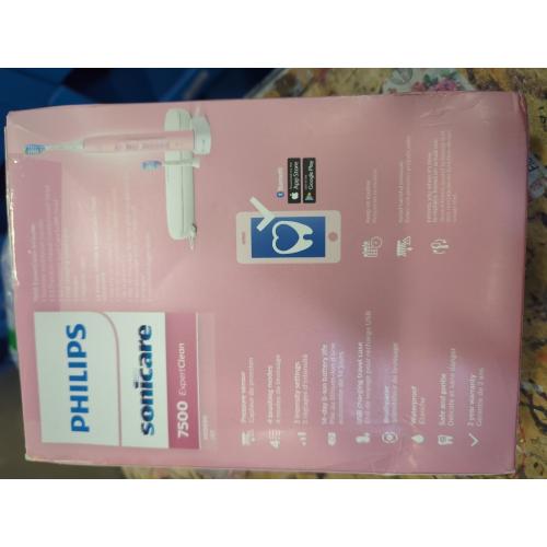 Philips Sonicare ExpertClean 7500 Pink, Rechargeable Electric Power Toothbrush, HX9690/07