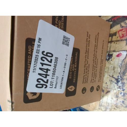 Nacome Solar Garden Outdoor Statues Turtle with Succulent and 7 LED Lights - Lawn Decor Tortoise Statue for Patio, Balcony, Yard Ornament - Unique Housewarming Gifts