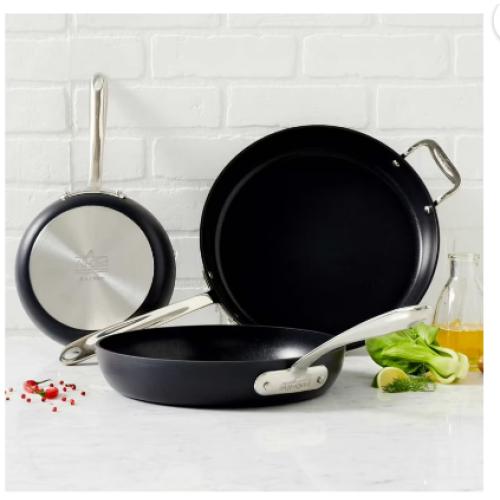 All-Clad Hard-Anodized Fry Pan 3 Piece Set
