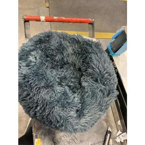 Beds for Indoor Cats, 20 inches Cat Bed Machine Washable, Fluffy Round Pet Bed Non-Slip, Calming Soft Plush Donut Cuddler Cushion Self Warming for Small Dogs Kittens, Dark Grey, Medium