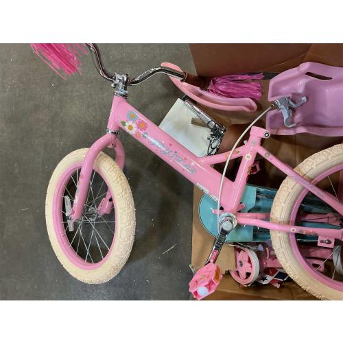 JOYSTAR 12 14 16 Inch Kids Bike with Training Wheels Girls Bike with Doll Seat Basket & Streamers Kids Bicycle for Girls 2-7 Years Toddler Girl Bikes