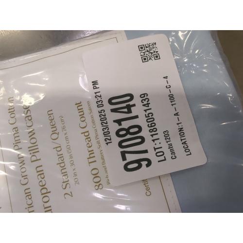 Everhome PimaCott Sateen 800-Thread-Count Standard Pillowcases in Skyway (Set of 2)