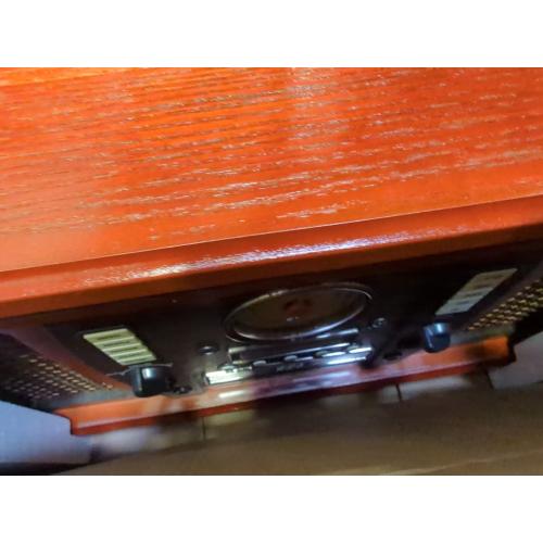 Victrola Aviator 8-in-1 Bluetooth Record Player & Multimedia Center with Built-in Stereo Speakers - 3-Speed Turntable, Vinyl to MP3 Recording, Wireless Music Streaming, Mahogany