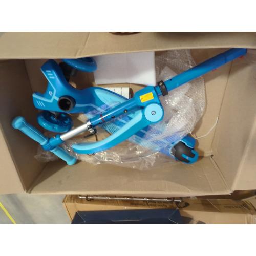 Gotrax KS1 Kids Kick Scooter, LED Lighted Wheels and 3 Adjustable Height Handlebars, Lean-to-Steer & Widen Anti-Slip Deck, 3 Wheel Scooter for Boys & Girls Ages 2-8 and up to 110 Lbs