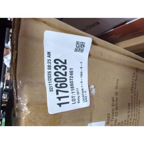 YGJT Small Trash Can, 3 Pack 1.8 Gallons Bathroom Trash Can Waste Basket, Round Garbage Can, Plastic Trash Bin for Kitchen, Dorm, Bedroom, Office, Living Room, Study, Compact Spaces(Grey)