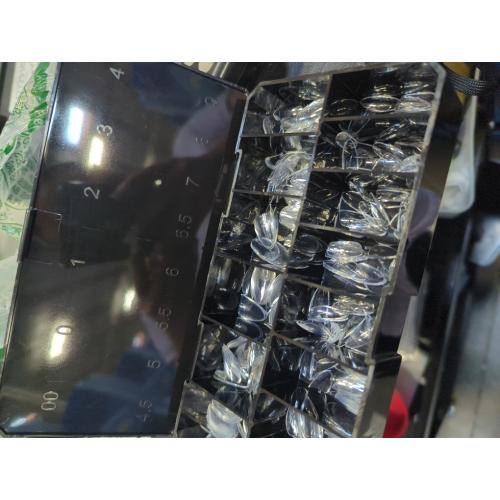 Aprés Gel-X® Almond Box of Nail Tips | 280 Gel-X Tips, Soft Tips, 14 Sizes 00-9 | Half-sizes Included (Natural Almond Short, 280 Count)