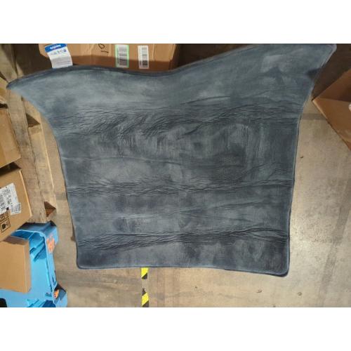 Baby Play Mat for Floor,1.3 Thick Elasti-Foam 50×50 Playpen Mat for Tummy Time,Water Repellent Soft Coral Velvet for Toddler,Infant,Kids,Non-Slip Backing Safe for Crawling(Dark Grey)