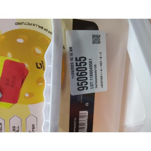 Tourna Strike Bucket of Pickleballs (36 Outdoor Balls), Yellow