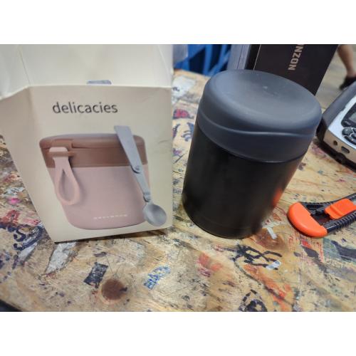 15.2oz Kids Thermos Food Jar – SUS316 Insulated Lunch Container with Handle & Spoon, Leakproof Wide Mouth Food Thermos for Hot & Cold Meals for School Office（Stainless Steel）