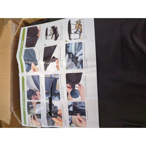 10L0L Golf Cart Enclosure Fit for 2 Passengers EZGO TXT RXV,600D Waterproof Snowproof Golf Buggy Keep Warm Cover, 2 Door Zippers 4-Side Clear Window and 4 Windproof Hooks Golf Cart Rain Cover, Black