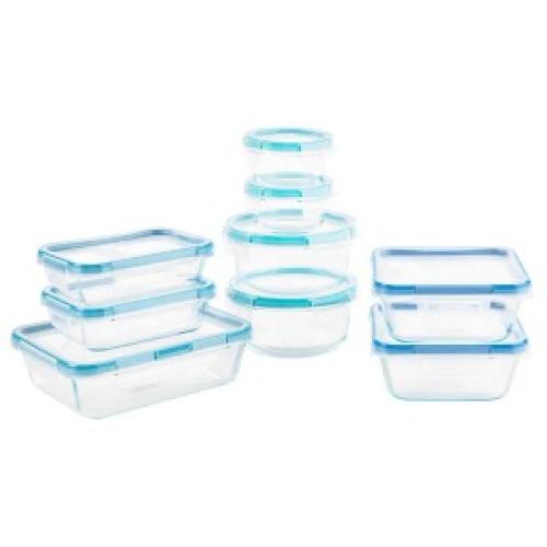 Snapware Pyrex 18-piece Glass Food Storage Set, Airtight, Leak-proof Opened Box