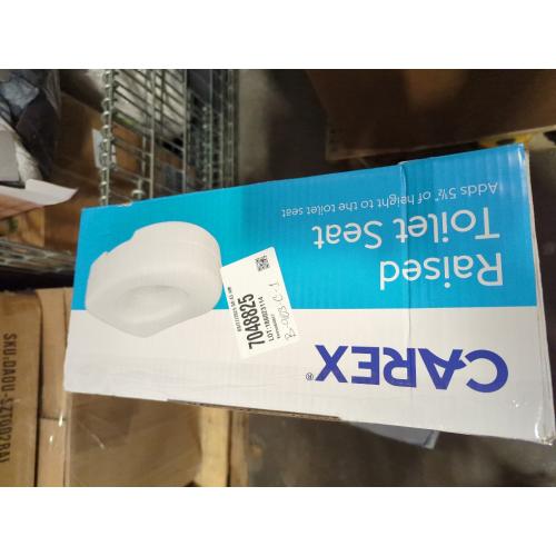 White Carex Raised Toilet Seat B310-00 1