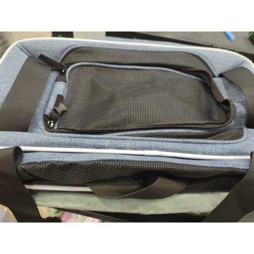 Petskd Top-Expandable Pet Carrier 18x11x11 Inches Delta American United Airline Approved, Soft-Sided Carrier for Small Cats and Dogs with Locking Safety Zippers and Anti-Scratch Mesh(Blue)