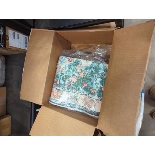 Area Rug 8x10 Washable Rug, Vintage Boho Medallion Rugs Non-Slip Soft Low Pile Large Distressed Rug Indoor Retro Carpet for Living Room Bedroom Dining Room Home Office (Green Beige, 8'x10')