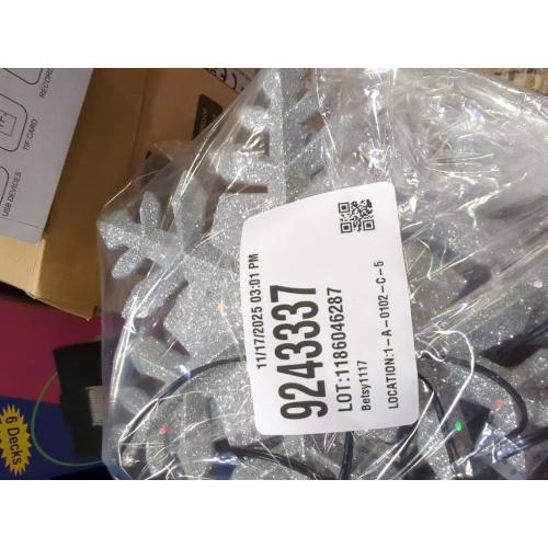 Christmas Tree Topper Lighted With 6 Projection Modes: Built-in 360° Led Rotating Projector Snowflake Tree Topper 3d Christmas Tree Decor Christmas Projector For Xmas Holiday Christmas Tree Decoration