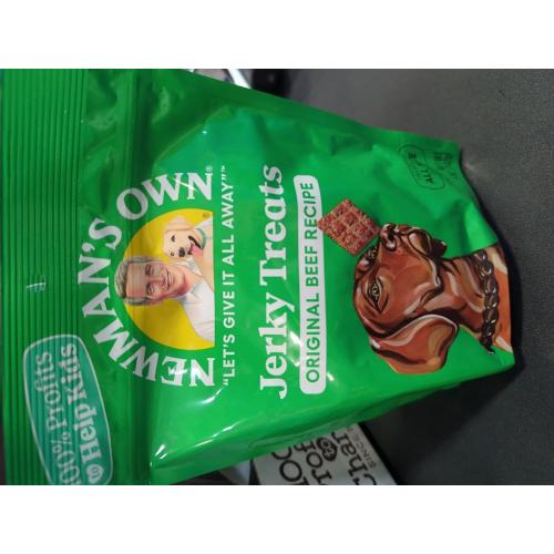Newman's Own Jerky Treats for Dogs - Original Beef Recipe | Made with Grass Fed Beef | Grain Free | High in Protein | 5 oz Bag (Pack of 6)