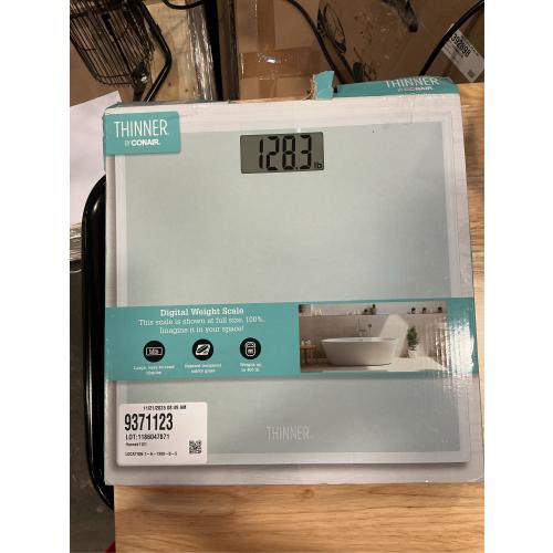 Thinner Glass Weight Scale Silver