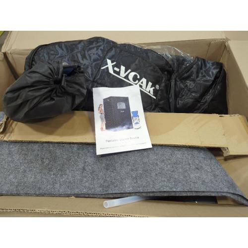 Upgraded Sauna Box for Relaxation, Detoxification, Portable Sauna for Home with Steamer, Remote Control, Folding Chair, 9 Levels, 2.6’ x 2.6’ x 5.9’