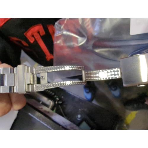 MiLTAT 20mm Super-O2 Pull-Twist-QR  Watch Band Straight End Quick Release, Brushed Slinea Clasp