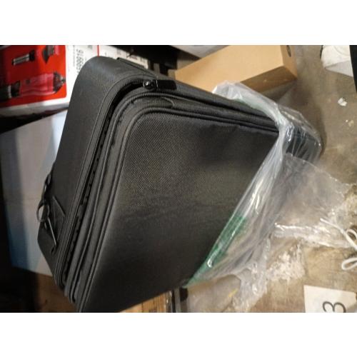 Travel Makeup Case Cosmetic Train traveling kit Organizer Portable Artist Storage Makeup Bag with Adjustable Dividers for Cosmetics Makeup Brushes Jewelry Digital Accessories 16x11x4 waterproof bag