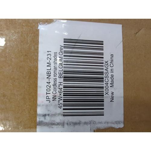 LazBlinds No Tools No Drill Cordless Roman Shades for Windows, Blackout Thermal Insulated UV Blocking Window Blinds, Room Darkening Fabric Blinds for Indoor Windows, 45'' W x 64'' H, Grey