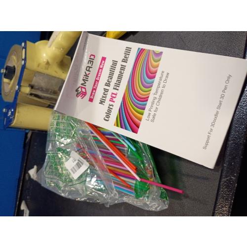 12 Bright Colors 2.5mm PCL Filament Refill, Low Print Temperature Filament, Each Color 15cm x 5pc, Total 60pcs 900cm PCL Filament by MIKA3D