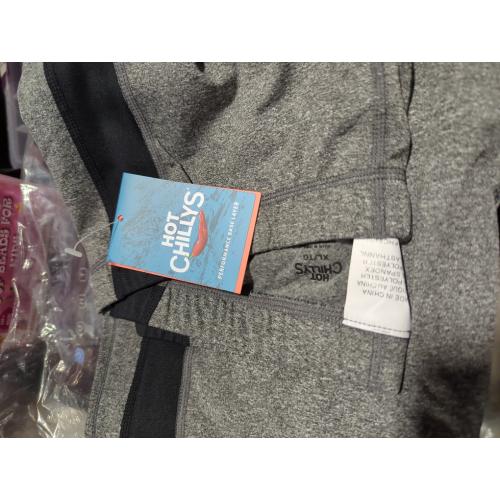 Size XL Hot Chillys Men's Color Block  Ankle Tight Midweight Body Fit Base Layer