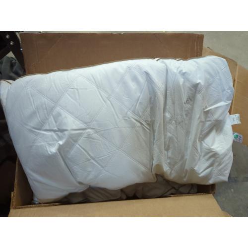 White 2Pack Peace nest Medium-Firm Goose Feather Down Pillow with Gusset, Medium Neck Support for Stomach, Side and Back Sleepers