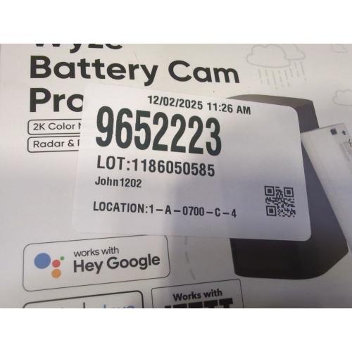 Wyze Battery Powered Indoor and Outdoor Smart-Enabled Security Camera