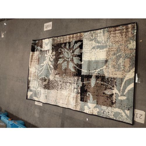 Superior Indoor Area Rug, Jute Backed, Perfect for Entryway, Office, Living/Dining Room, Bedroom, Kitchen, Floor, Modern Floral Patchwork Decor, Pastiche Collection, 2' x 3', Beige