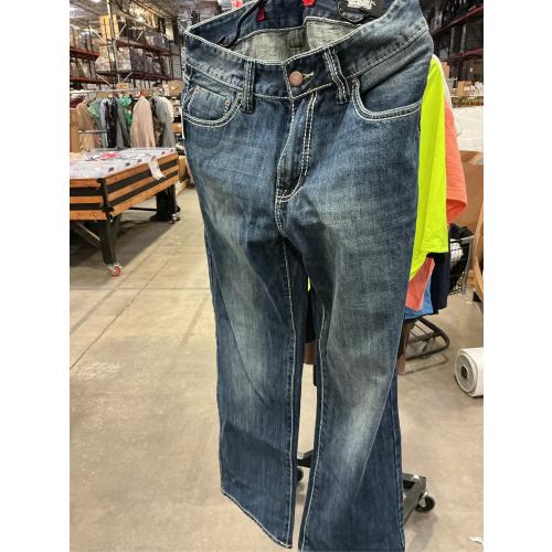 size 32-30, M. Rock & Roll Denim Relaxed Fit Straight Bootcut Jeans #M0S8553
