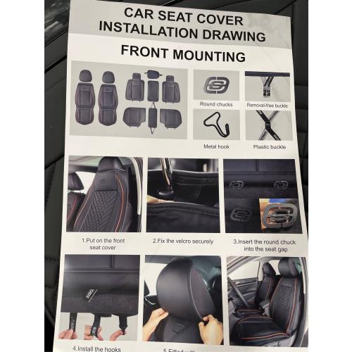 Skechers Memory Foam Leather Car Seat Covers, Automotive Comfort for Most Cars