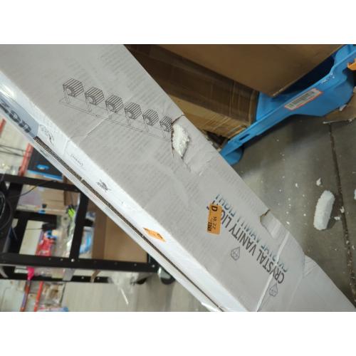 Aipsun Bathroom Vanity Light Fixtures 6 Light Chrome Vanity Light for Bathroom Crystal Vanity Lighting Fixtures (Exclude Bulb)