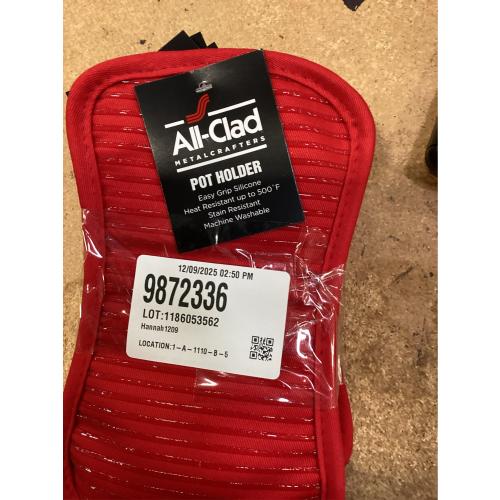 All-Clad Premium Pot Holder, 2 Piece, Chili Red