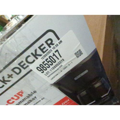 12- Cup Programmable Coffee Maker with Vortex Technology in Black