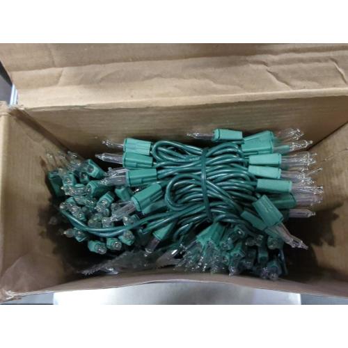 PREXTEX 300 Count Clear Christmas Tree Lights with Green Wire - 60 ft Warm White Christmas Lights for Indoor or Outdoor Use - Holiday Incandescent String Lights for Xmas Trees, Patios, and Fences