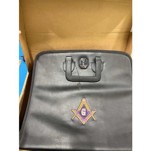 Generic Masonic Blue Lodge Master Mason Soft Apron Case for Freemasons
