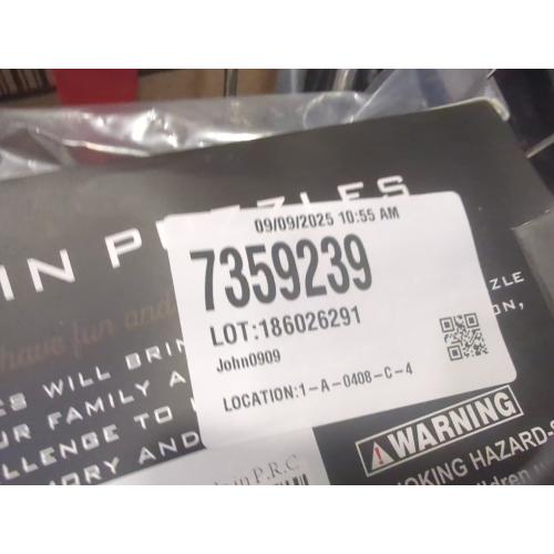 Brain Teaser Puzzle for Adults Puzzles Metal Hole Lock Adult Educational Toy Jigsaw IQ Puzzle (Ferrous)