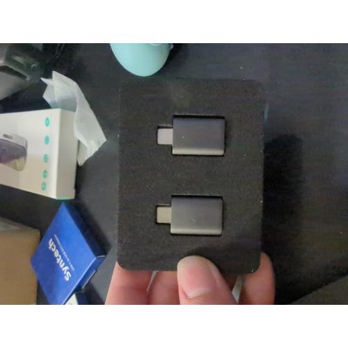 Syntech USB C to USB Adapter Pack of 2, USB 3.0 Female to Thunderbolt 4/3 Adapter Compatible with MacBook Pro Air 2024, Surface, iPad, iPhone, Galaxy Notebook, XPS and More Type C Devices, Space Grey