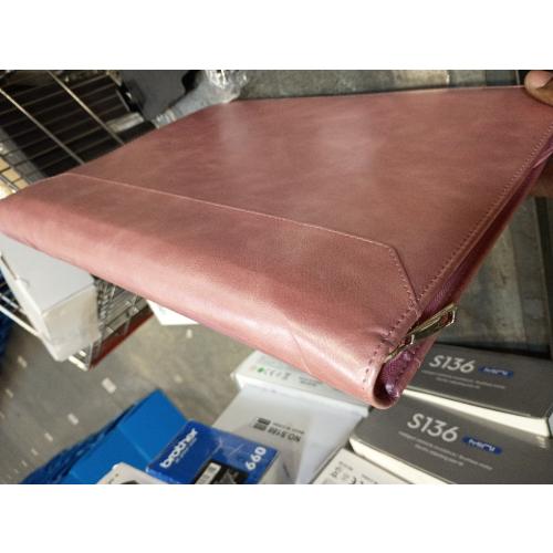 Planner Binder,Padfolio for Women,Leather Binder 3 Ring, A4 Binder Planner with Laptop Pocket,Legal Size Portfolio Organizer,Business Portfolio for Women,Rose Gold