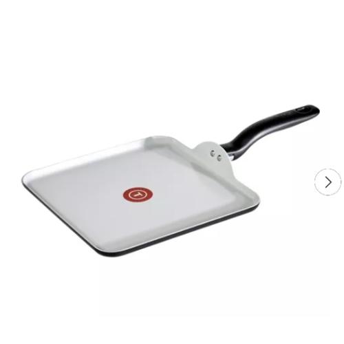 T-Fal Simply Cook 11 Ceramic Nonstick Square Griddle Black