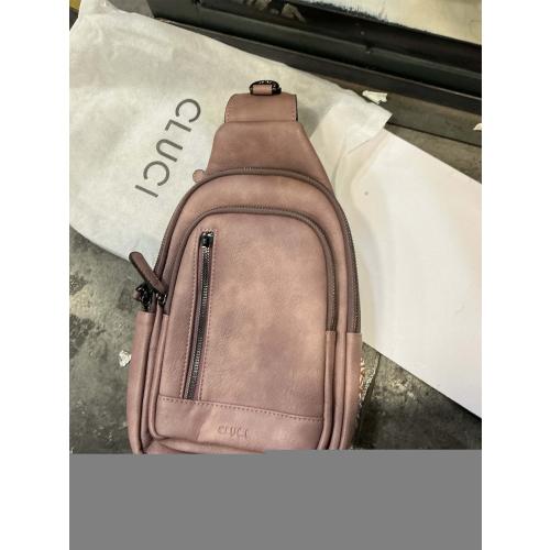 CLUCI Crossbody Bags for Women Men,Leather Sling Bag Cross Body Backpack for Woman Gifts for Women Birthday Unique